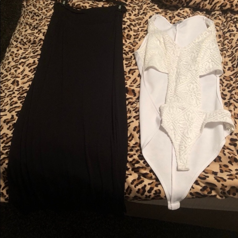 Long skirt/romper/body suit